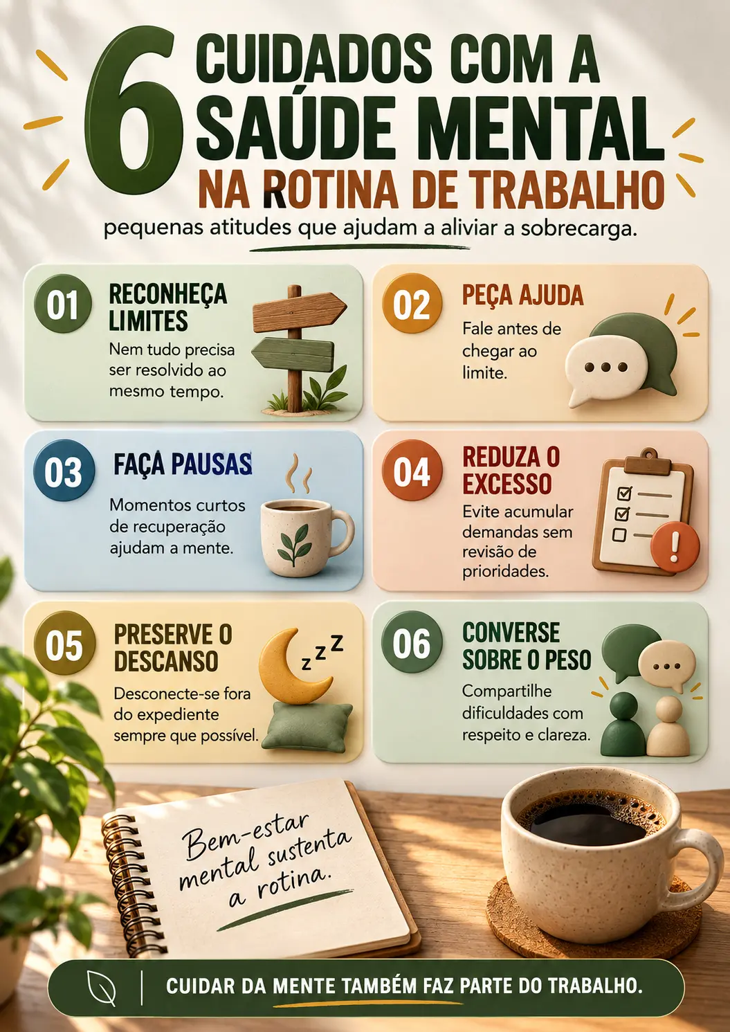 Saúde mental na rotina de trabalho