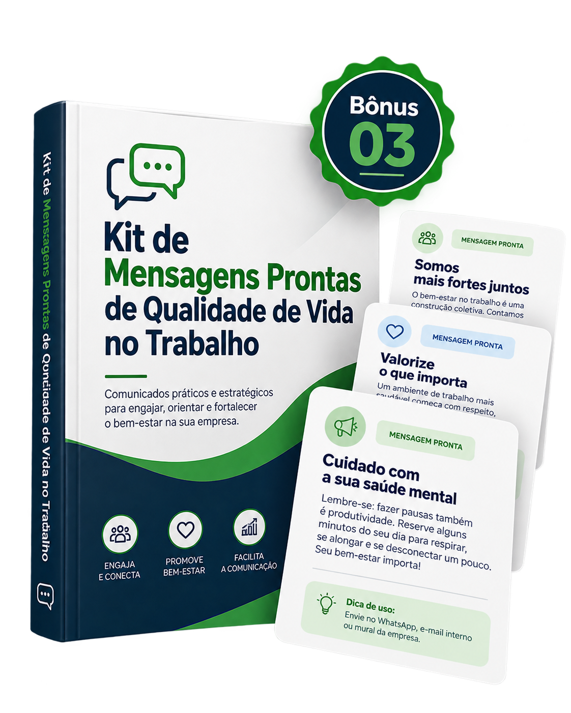 Kit de Mensagens Prontas de Qualidade de Vida no Trabalho